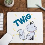 PC, gaming si accesorii - Periferice PC - Mousepad - Mousepad Hilda Twig Vulpe Alba Trolberg, 21x19cm - Infinity.ro