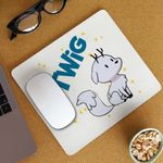 PC, gaming si accesorii - Periferice PC - Mousepad - Mousepad Hilda Twig Vulpe Alba Trolberg, 21x19cm - Infinity.ro