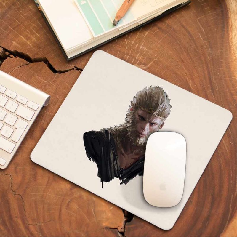PC, gaming si accesorii - Periferice PC - Mousepad - Mousepad Wukong Myth Black Death Monkey, 21x19cm - Infinity.ro
