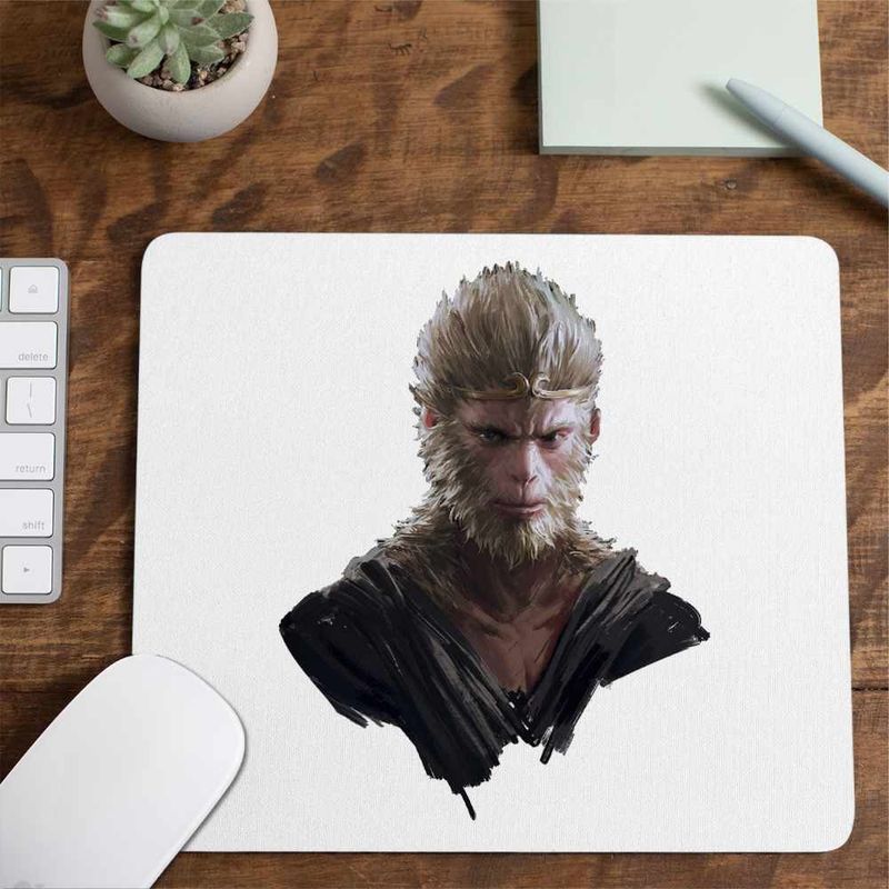 PC, gaming si accesorii - Periferice PC - Mousepad - Mousepad Wukong Myth Black Death Monkey, 21x19cm - Infinity.ro