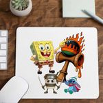 PC, gaming si accesorii - Periferice PC - Mousepad - Mousepad Kendama Spongebob Flacari Plankton Squarepants Pantaloni Patrati CoolTrend, 21x19cm - Infinity.ro