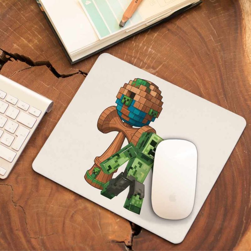 PC, gaming si accesorii - Periferice PC - Mousepad - Mousepad Kendama Minecraft Creeper Trial CoolTrend, 21x19cm - Infinity.ro