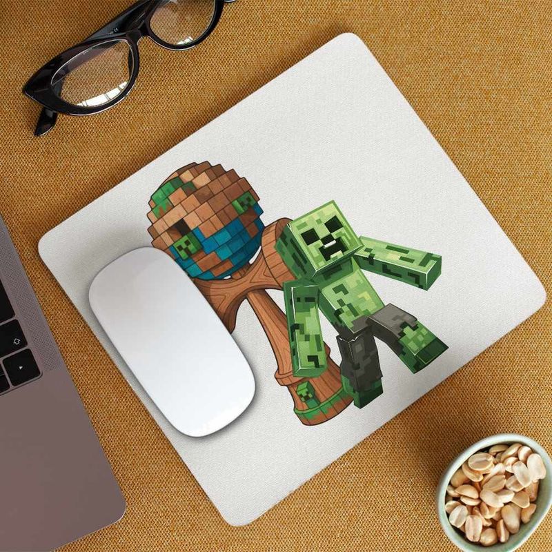 PC, gaming si accesorii - Periferice PC - Mousepad - Mousepad Kendama Minecraft Creeper Trial CoolTrend, 21x19cm - Infinity.ro