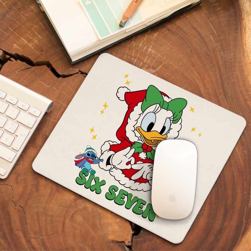 PC, gaming si accesorii - Periferice PC - Mousepad - Mousepad Six Seven Daisy Craciun Donald Duck Mickey Mouse CoolTrend, 21x19cm - Infinity.ro