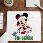 PC, gaming si accesorii - Periferice PC - Mousepad - Mousepad Six Seven Mickey Mouse Craciun Donald Duck CoolTrend, 21x19cm - Infinity.ro