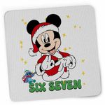 PC, gaming si accesorii - Periferice PC - Mousepad - Mousepad Six Seven Mickey Mouse Craciun Donald Duck CoolTrend, 21x19cm - Infinity.ro