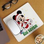 PC, gaming si accesorii - Periferice PC - Mousepad - Mousepad Six Seven Mickey Mouse Craciun Donald Duck CoolTrend, 21x19cm - Infinity.ro