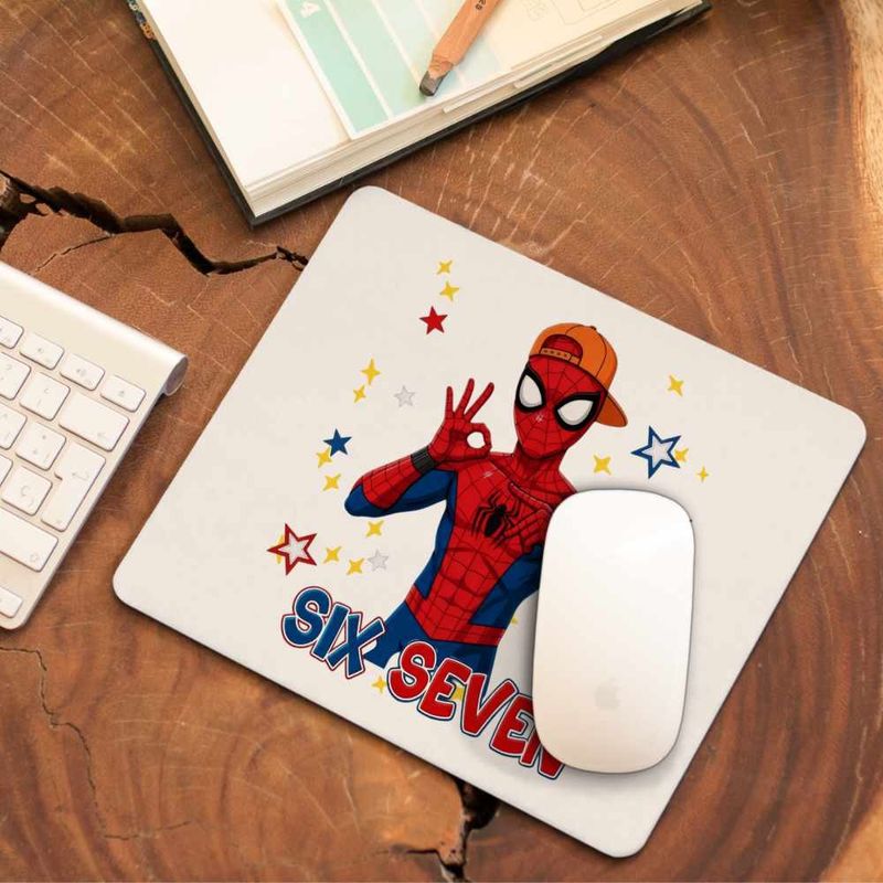 PC, gaming si accesorii - Periferice PC - Mousepad - Mousepad Six Seven Spiderman 67 Marvel Superhero CoolTrend, 21x19cm - Infinity.ro