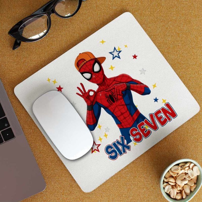 PC, gaming si accesorii - Periferice PC - Mousepad - Mousepad Six Seven Spiderman 67 Marvel Superhero CoolTrend, 21x19cm - Infinity.ro