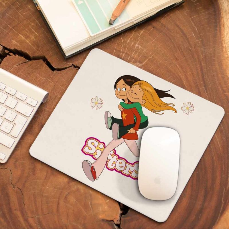 PC, gaming si accesorii - Periferice PC - Mousepad - Mousepad Surorile Wendy Marine Les Sisters, CoolTrend, 21x19cm - Infinity.ro