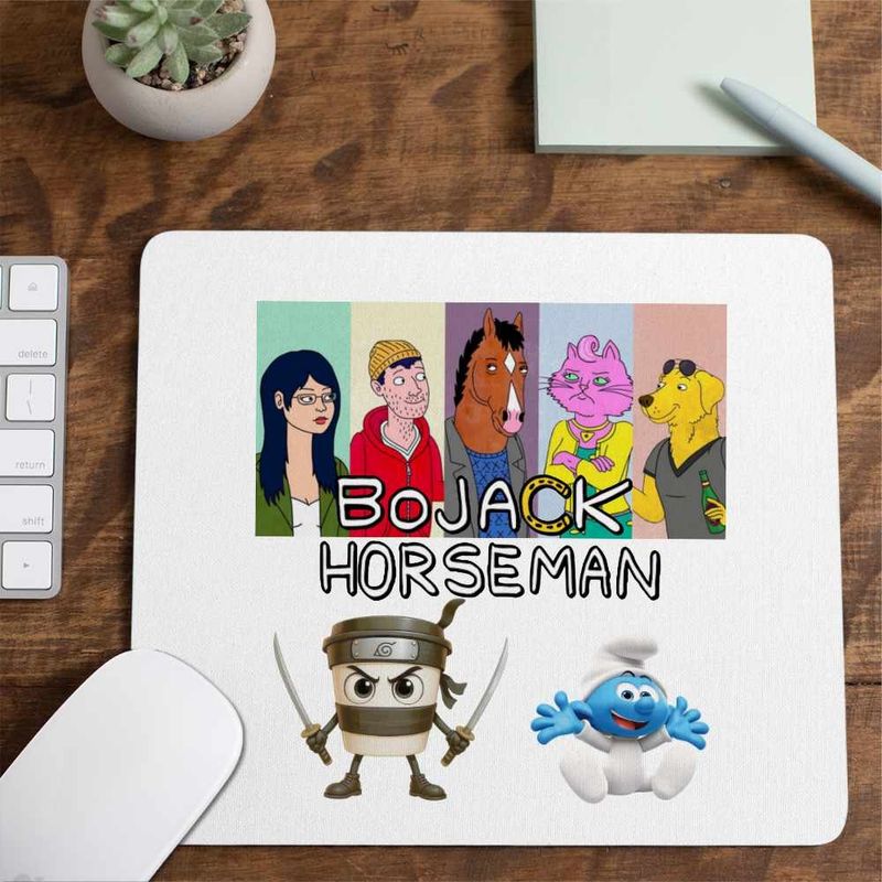 PC, gaming si accesorii - Periferice PC - Mousepad - Mousepad BoJack Horseman Friends CoolTrend, 21x19cm - Infinity.ro
