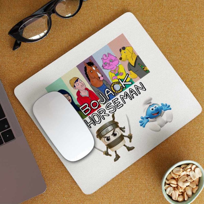 PC, gaming si accesorii - Periferice PC - Mousepad - Mousepad BoJack Horseman Friends CoolTrend, 21x19cm - Infinity.ro
