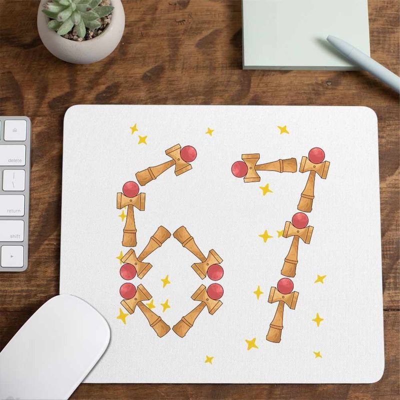 PC, gaming si accesorii - Periferice PC - Mousepad - Mousepad Kendama Six Seven 67 Sase Sapte CoolTrend, 21x19cm - Infinity.ro