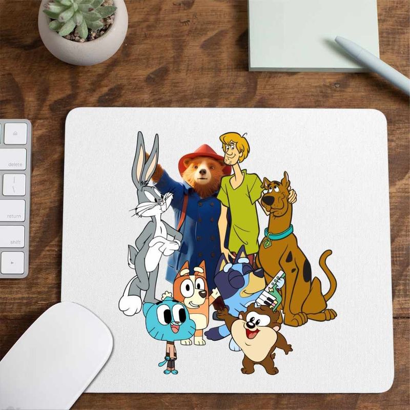 PC, gaming si accesorii - Periferice PC - Mousepad - Mousepad Paddington Scooby Doo Bugs Bunny Bingo Bluey Blue, CoolTrend, 21x19cm - Infinity.ro