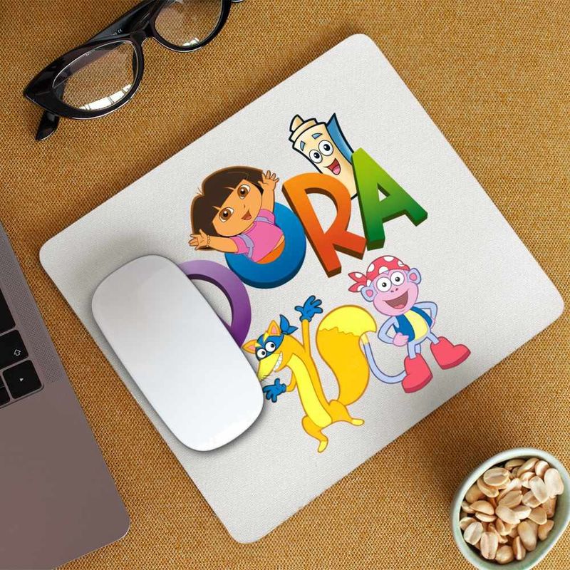 PC, gaming si accesorii - Periferice PC - Mousepad - Mousepad Desene Animate Dora Exploratoarea Explorer, CoolTrend, 21x19cm - Infinity.ro