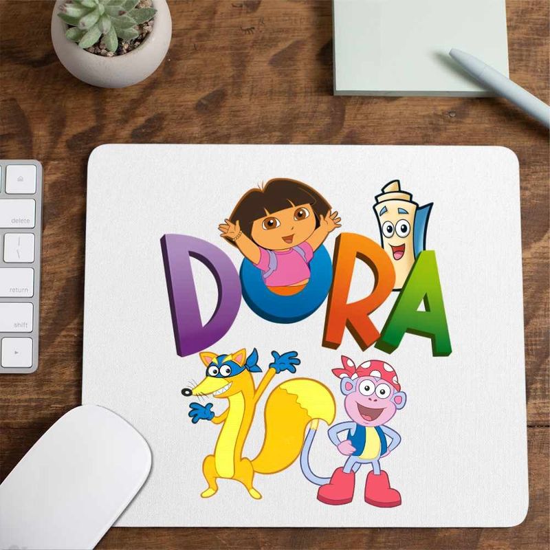 PC, gaming si accesorii - Periferice PC - Mousepad - Mousepad Desene Animate Dora Exploratoarea Explorer, CoolTrend, 21x19cm - Infinity.ro