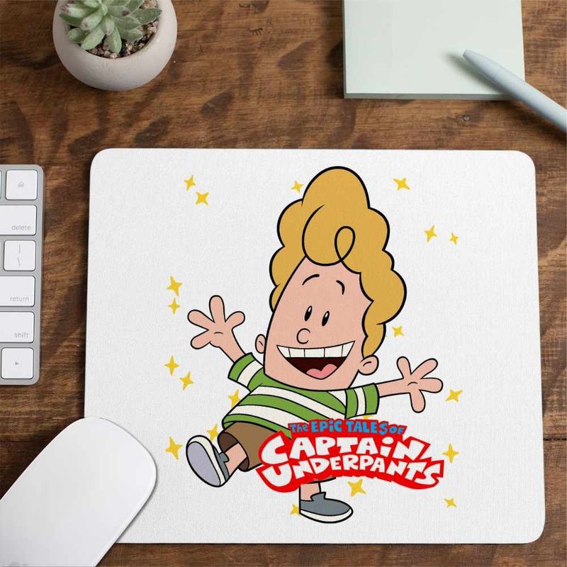 PC, gaming si accesorii - Periferice PC - Mousepad - Mousepad Captain Underpants Harold Hutchins Aventurile Capitanului Chilot CoolTrend, 21x19cm - Infinity.ro