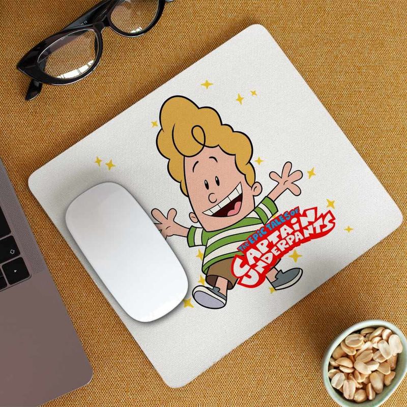 PC, gaming si accesorii - Periferice PC - Mousepad - Mousepad Captain Underpants Harold Hutchins Aventurile Capitanului Chilot CoolTrend, 21x19cm - Infinity.ro