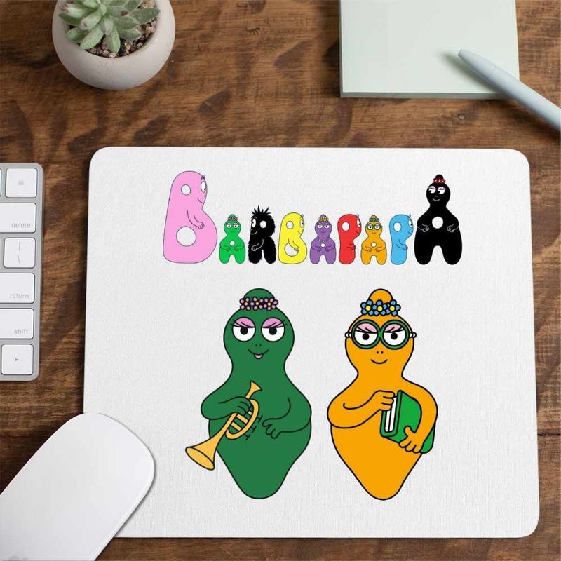 PC, gaming si accesorii - Periferice PC - Mousepad - Mousepad Barbapapa Logo Inspiratie, CoolTrend, 21x19cm - Infinity.ro