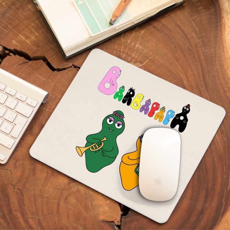 PC, gaming si accesorii - Periferice PC - Mousepad - Mousepad Barbapapa Logo Inspiratie, CoolTrend, 21x19cm - Infinity.ro