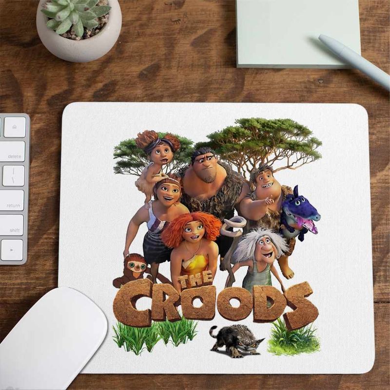 PC, gaming si accesorii - Periferice PC - Mousepad - Mousepad The Croods Actiune in Epoca de Piatra Familia Crood CoolTrend, 21x19cm - Infinity.ro