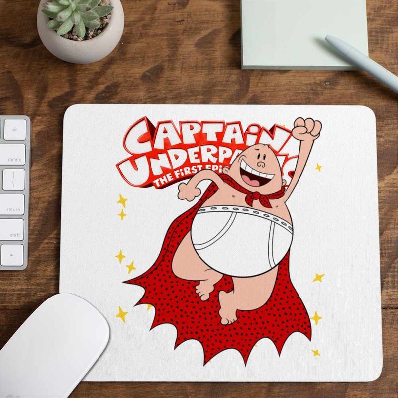 PC, gaming si accesorii - Periferice PC - Mousepad - Mousepad Captain Underpants Capitanul Chilot Dav Pilkey CoolTrend, 21x19cm - Infinity.ro