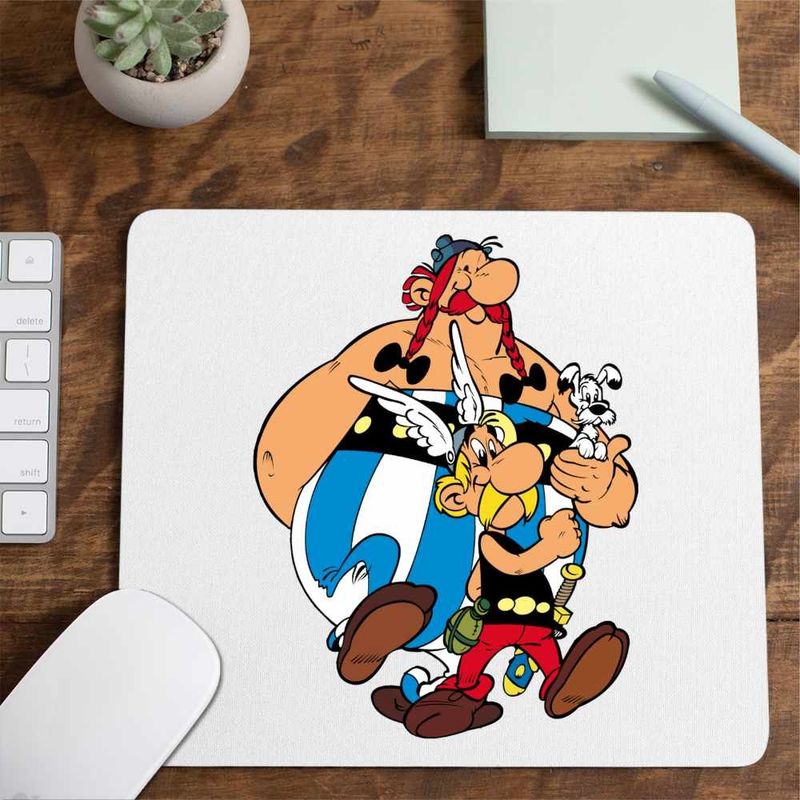 PC, gaming si accesorii - Periferice PC - Mousepad - Mousepad Asterix Obelix Dogmatix Caesar Cleopatra, CoolTrend, 21x19cm - Infinity.ro