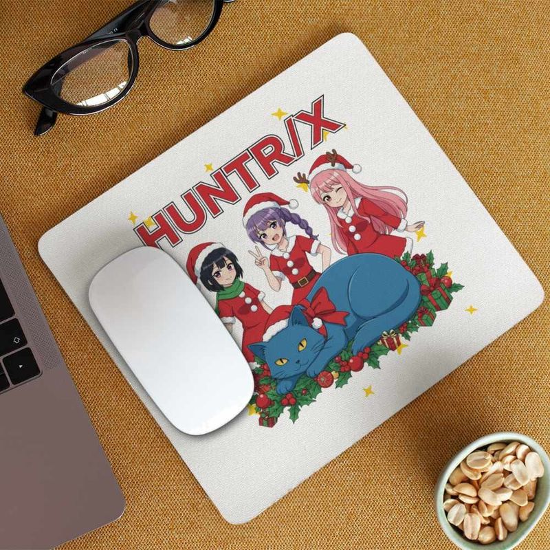 PC, gaming si accesorii - Periferice PC - Mousepad - Mousepad Huntrix Craciunite Merry Christmas Kpop CoolTrend, 21x19cm - Infinity.ro