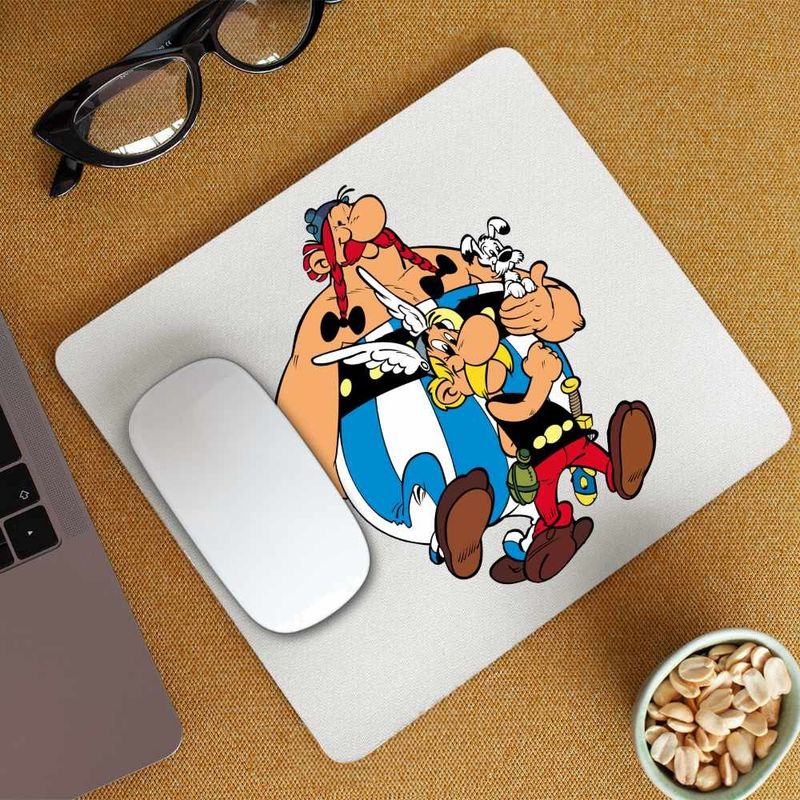 PC, gaming si accesorii - Periferice PC - Mousepad - Mousepad Asterix Obelix Dogmatix Caesar Cleopatra, CoolTrend, 21x19cm - Infinity.ro