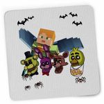 PC, gaming si accesorii - Periferice PC - Mousepad - Mousepad Fnaf Minecraft Five Nights at Freddy Horror Halloween CoolTrend, 21x19cm - Infinity.ro
