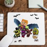 PC, gaming si accesorii - Periferice PC - Mousepad - Mousepad Fnaf Minecraft Five Nights at Freddy Horror Halloween CoolTrend, 21x19cm - Infinity.ro