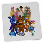PC, gaming si accesorii - Periferice PC - Mousepad - Mousepad Fnaf Saja Boys Huntrix Five Nights at Freddy Horror Halloween CoolTrend, 21x19cm - Infinity.ro
