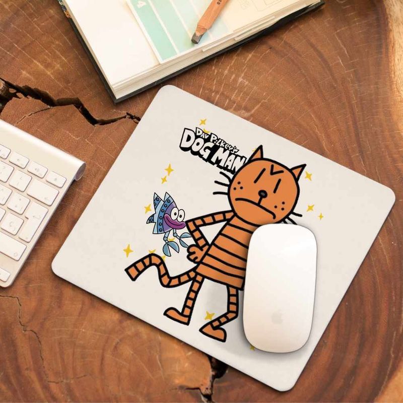 PC, gaming si accesorii - Periferice PC - Mousepad - Mousepad Dog Man Petey Pisica Captain Underpants CoolTrend, 21x19cm - Infinity.ro