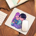PC, gaming si accesorii - Periferice PC - Mousepad - Mousepad Huntrix Saja Love Kpop Demon Hunters CoolTrend, 21x19cm - Infinity.ro