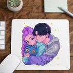PC, gaming si accesorii - Periferice PC - Mousepad - Mousepad Huntrix Saja Love Kpop Demon Hunters CoolTrend, 21x19cm - Infinity.ro