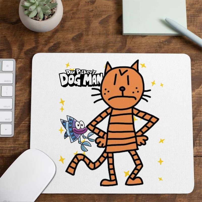 PC, gaming si accesorii - Periferice PC - Mousepad - Mousepad Dog Man Petey Pisica Captain Underpants CoolTrend, 21x19cm - Infinity.ro