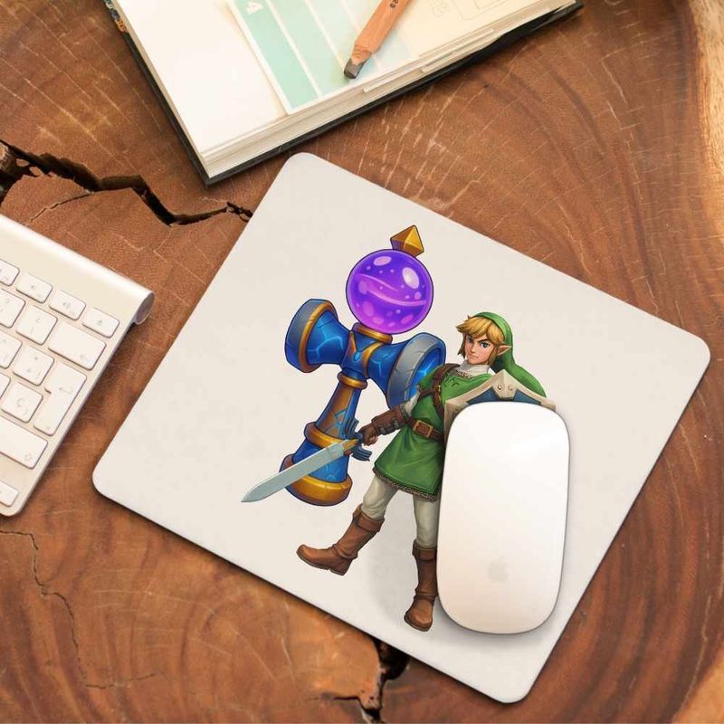 PC, gaming si accesorii - Periferice PC - Mousepad - Mousepad Kendama Legend of Zelda Cavaler Epic Battle CoolTrend, 21x19cm - Infinity.ro