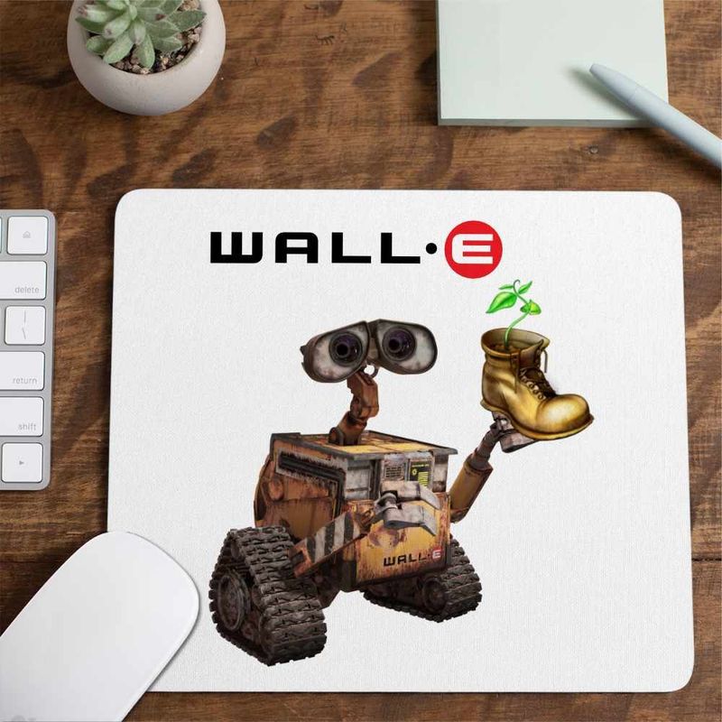 PC, gaming si accesorii - Periferice PC - Mousepad - Mousepad Wall-E Planta Floare Cizma Bocanc Papuc Robot Viitor CoolTrend, 21x19cm - Infinity.ro
