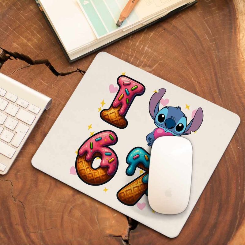 PC, gaming si accesorii - Periferice PC - Mousepad - Mousepad Six Seven Love Stitch Ciocolata Valentines Day 67 CoolTrend, 21x19cm - Infinity.ro