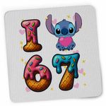 PC, gaming si accesorii - Periferice PC - Mousepad - Mousepad Six Seven Love Stitch Ciocolata Valentines Day 67 CoolTrend, 21x19cm - Infinity.ro