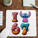 PC, gaming si accesorii - Periferice PC - Mousepad - Mousepad Six Seven Love Stitch Ciocolata Valentines Day 67 CoolTrend, 21x19cm - Infinity.ro