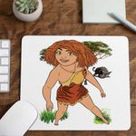 PC, gaming si accesorii - Periferice PC - Mousepad - Mousepad The Croods Eep Desene Epoca de Piatra CoolTrend, 21x19cm - Infinity.ro