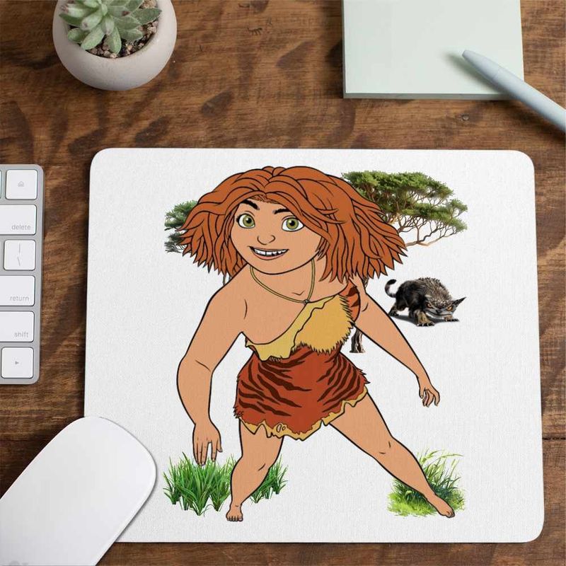PC, gaming si accesorii - Periferice PC - Mousepad - Mousepad The Croods Eep Desene Epoca de Piatra CoolTrend, 21x19cm - Infinity.ro