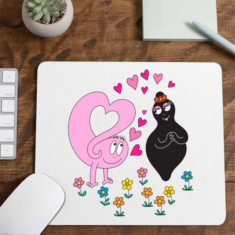 PC, gaming si accesorii - Periferice PC - Mousepad - Mousepad Barbapapa Barbamama Love, CoolTrend, 21x19cm - Infinity.ro