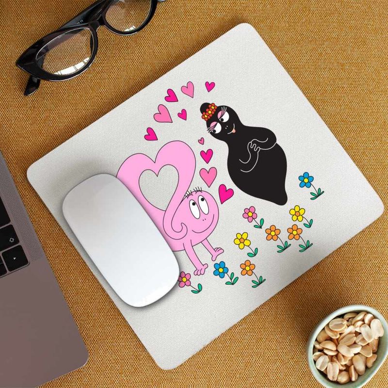 PC, gaming si accesorii - Periferice PC - Mousepad - Mousepad Barbapapa Barbamama Love, CoolTrend, 21x19cm - Infinity.ro