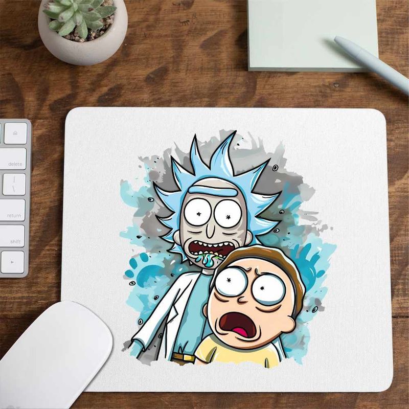 PC, gaming si accesorii - Periferice PC - Mousepad - Mousepad Rick and Morty Cercetator Nepot Asistent, CoolTrend, 21x19cm - Infinity.ro