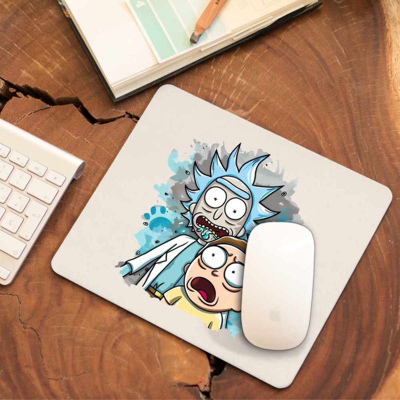 PC, gaming si accesorii - Periferice PC - Mousepad - Mousepad Rick and Morty Cercetator Nepot Asistent, CoolTrend, 21x19cm - Infinity.ro