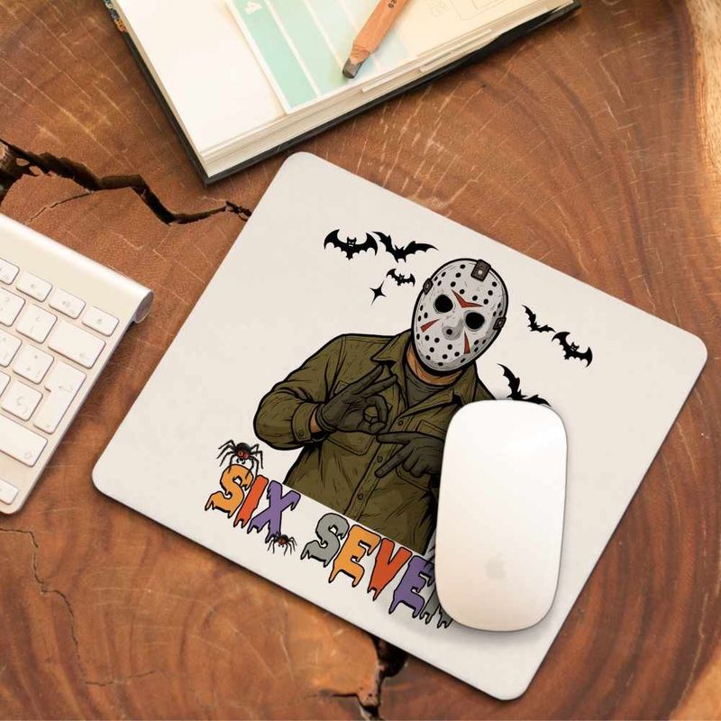 PC, gaming si accesorii - Periferice PC - Mousepad - Mousepad Six Seven Jason Voorhees 67 Halloween CoolTrend, 21x19cm - Infinity.ro