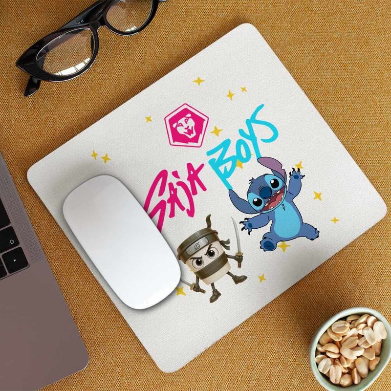 PC, gaming si accesorii - Periferice PC - Mousepad - Mousepad Huntrix Saja Boys Kpop Legends CoolTrend, 21x19cm - Infinity.ro