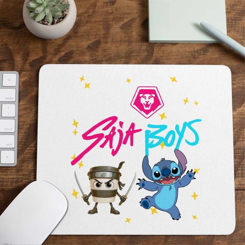 PC, gaming si accesorii - Periferice PC - Mousepad - Mousepad Huntrix Saja Boys Kpop Legends CoolTrend, 21x19cm - Infinity.ro